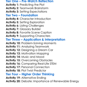 Race The Sun 1996 Worksheet Activity Booklet