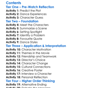 Razzle Dazzle A Journey Into Dance 2007 Worksheet Activity Booklet