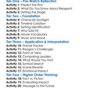 Reagan 2024 Worksheet Activity Booklet