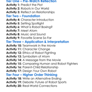 Real Steel 2011 Worksheet Activity Booklet