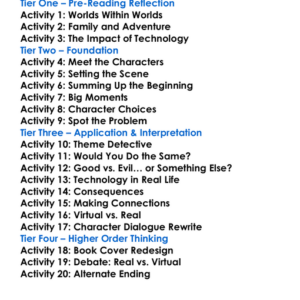 Reamde Neal Stephenson Worksheet Activity Booklet