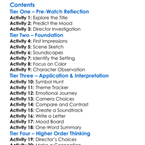 Reasons For Knocking At An Empty House 1983 Worksheet Activity Booklet