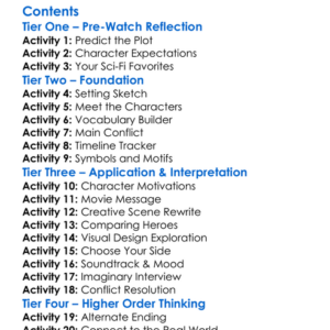 Rebel Moon Worksheet Activity Booklet