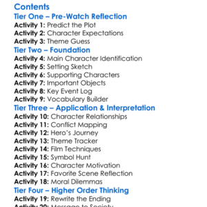 Rebel Moon Worksheet Activity Booklet