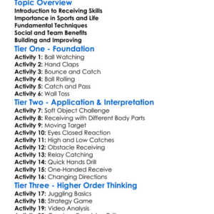 Receiving Skills Worksheet Activity Booklet