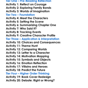 Reckless Series Cornelia Funke Worksheet Activity Booklet