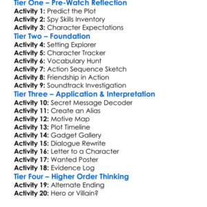 Red 2 2013 Worksheet Activity Booklet