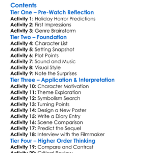 Red Christmas Making Better Watch Out 2017 Worksheet Activity Booklet