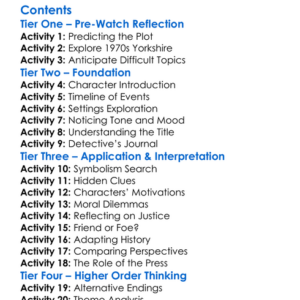 Red Riding The Year Of Our Lord 1974 2009 Worksheet Activity Booklet