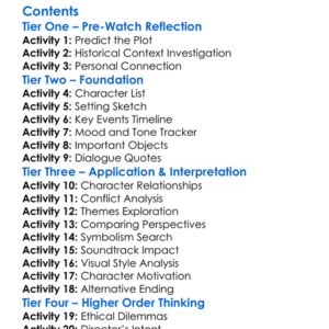 Red Riding The Year Of Our Lord 1983 2009 Worksheet Activity Booklet