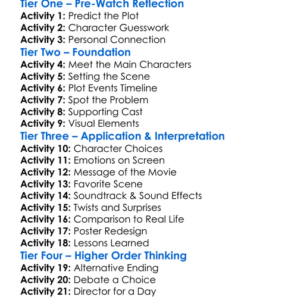 Reel Trouble 2022 Worksheet Activity Booklet