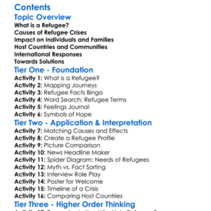 Refugee Crises In Europe And Beyond Worksheet Activity Booklet