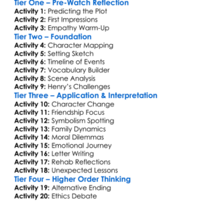 Regarding Henry 1991 Worksheet Activity Booklet