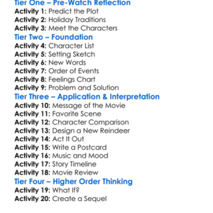 Reindeer In Here 2022 Worksheet Activity Booklet