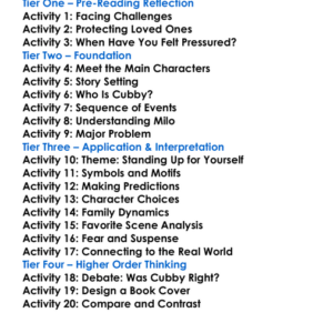 Relentless Dean Koontz Worksheet Activity Booklet