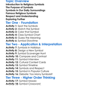 Religious Symbols In Everyday Life Worksheet Activity Booklet