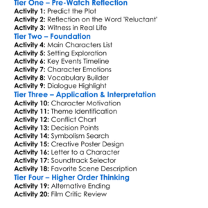 Reluctant Witness 2015 Worksheet Activity Booklet