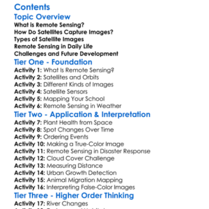 Remote Sensing And Satellite Imagery Worksheet Activity Booklet