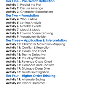 Rendel Cycle Of Revenge 2024 Worksheet Activity Booklet