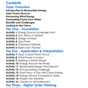 Renewable Energy Devices Solar Wind Hydro Worksheet Activity Booklet