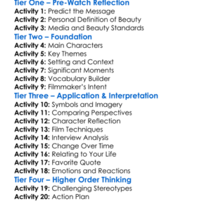 Reshaping Beauty 2019 Worksheet Activity Booklet