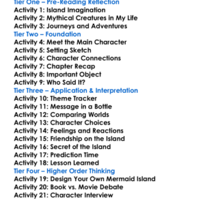 Return To Mermaid Island Worksheet Activity Booklet