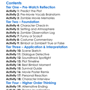 Revenge Of The Bimbot Zombie Killers 2014 Worksheet Activity Booklet