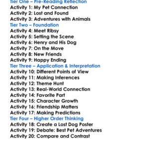 Ribsy Beverly Cleary Worksheet Activity Booklet