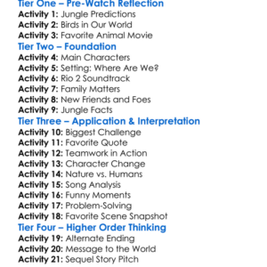 Rio 2 2014 Worksheet Activity Booklet
