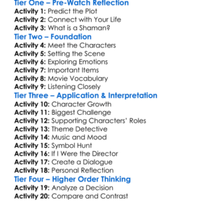 Rite Of The Shaman 2022 Worksheet Activity Booklet