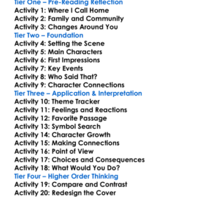 Riverside Ellen Glasgow Worksheet Activity Booklet