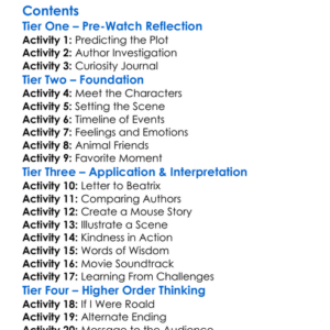 Roald  Beatrix The Tail Of The Curious Mouse 2020 Worksheet Activity Booklet