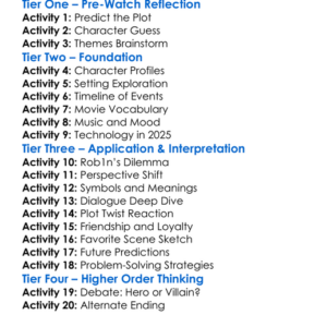 Rob1N 2025 Worksheet Activity Booklet