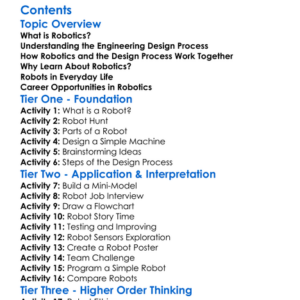 Robotics And Engineering Design Process Worksheet Activity Booklet