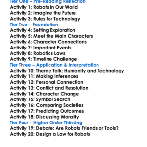 Robots And Empire Isaac Asimov Worksheet Activity Booklet