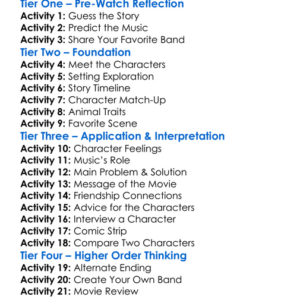 Rock Dog 3 2022 Worksheet Activity Booklet