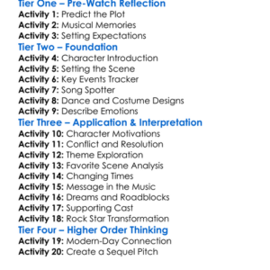 Rock Of Ages 2012 Worksheet Activity Booklet