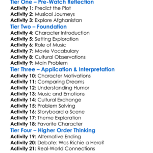 Rock The Kasbah 2015 Worksheet Activity Booklet