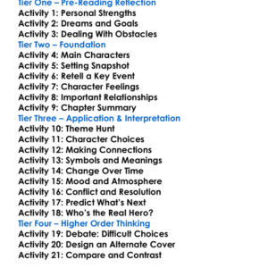 Rocky Stephen King Worksheet Activity Booklet