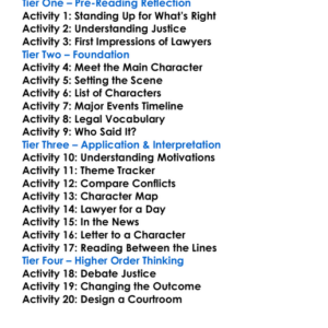 Rogue Lawyer John Grisham Worksheet Activity Booklet