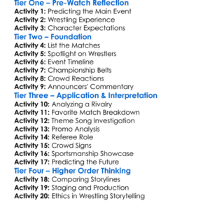 Roh Final Battle 2023 Worksheet Activity Booklet