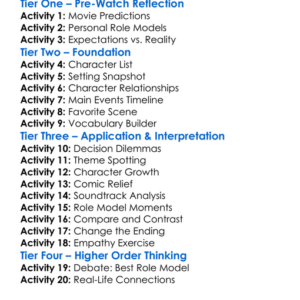 Role Models 2008 Worksheet Activity Booklet