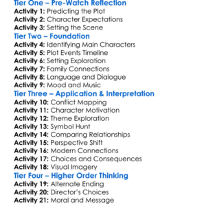 Romeo  Juliet 2013 Worksheet Activity Booklet