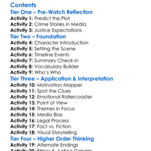 Romeo Killer The Chris Porco Story 2013 Worksheet Activity Booklet