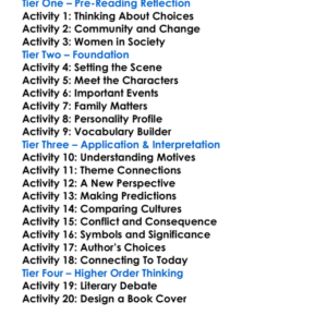 Romola George Eliot Worksheet Activity Booklet