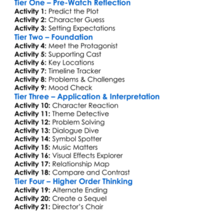 Roofman 2025 Worksheet Activity Booklet
