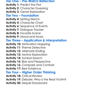 Room For Murder 2018 Worksheet Activity Booklet