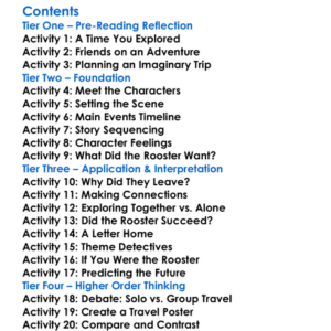 Roosters Off To See The World Eric Carle Worksheet Activity Booklet