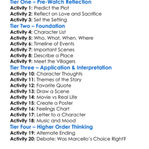 Roseannas Grave 1997 Worksheet Activity Booklet