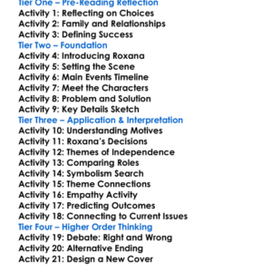 Roxana Daniel Defoe Worksheet Activity Booklet